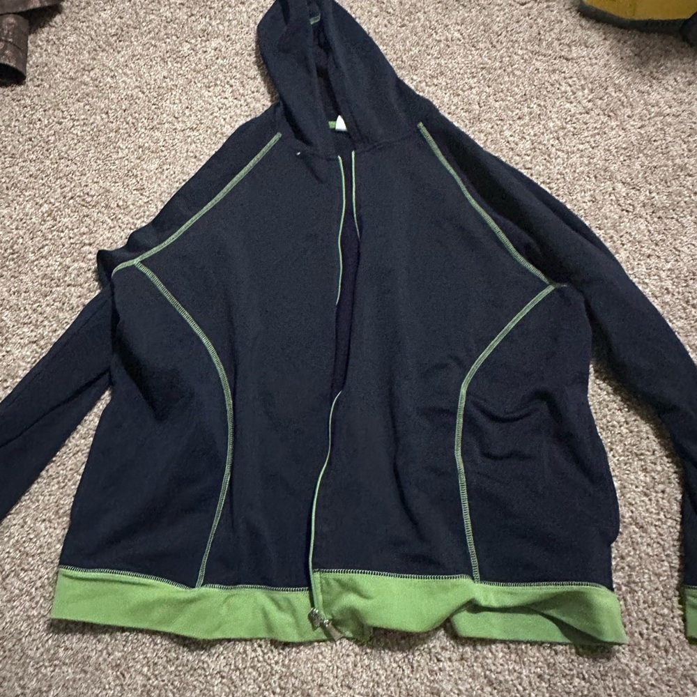 Villager Sport Black and Green Hoodie